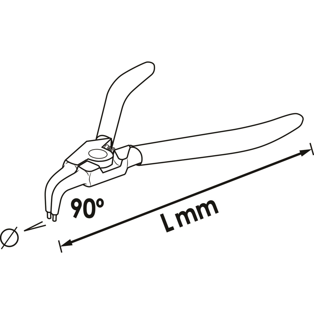 Circlip pliers V6510B-10, VIGOR (2)