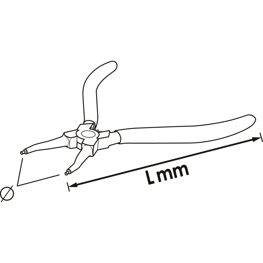Circlip pliers V6510C-40, VIGOR (2)