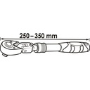 Telescopic reversible ratchet with hinge (2)