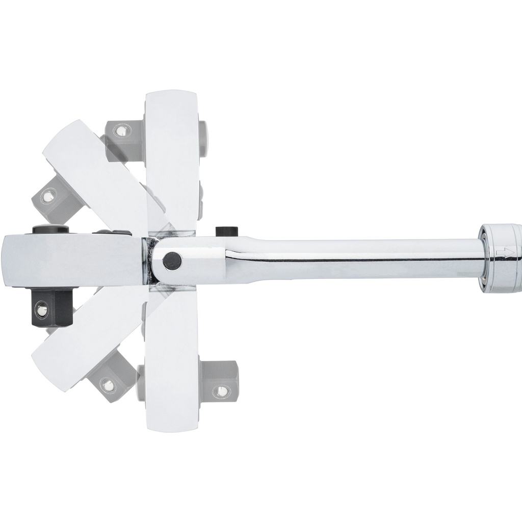Telescopic reversible ratchet with hinge (5)