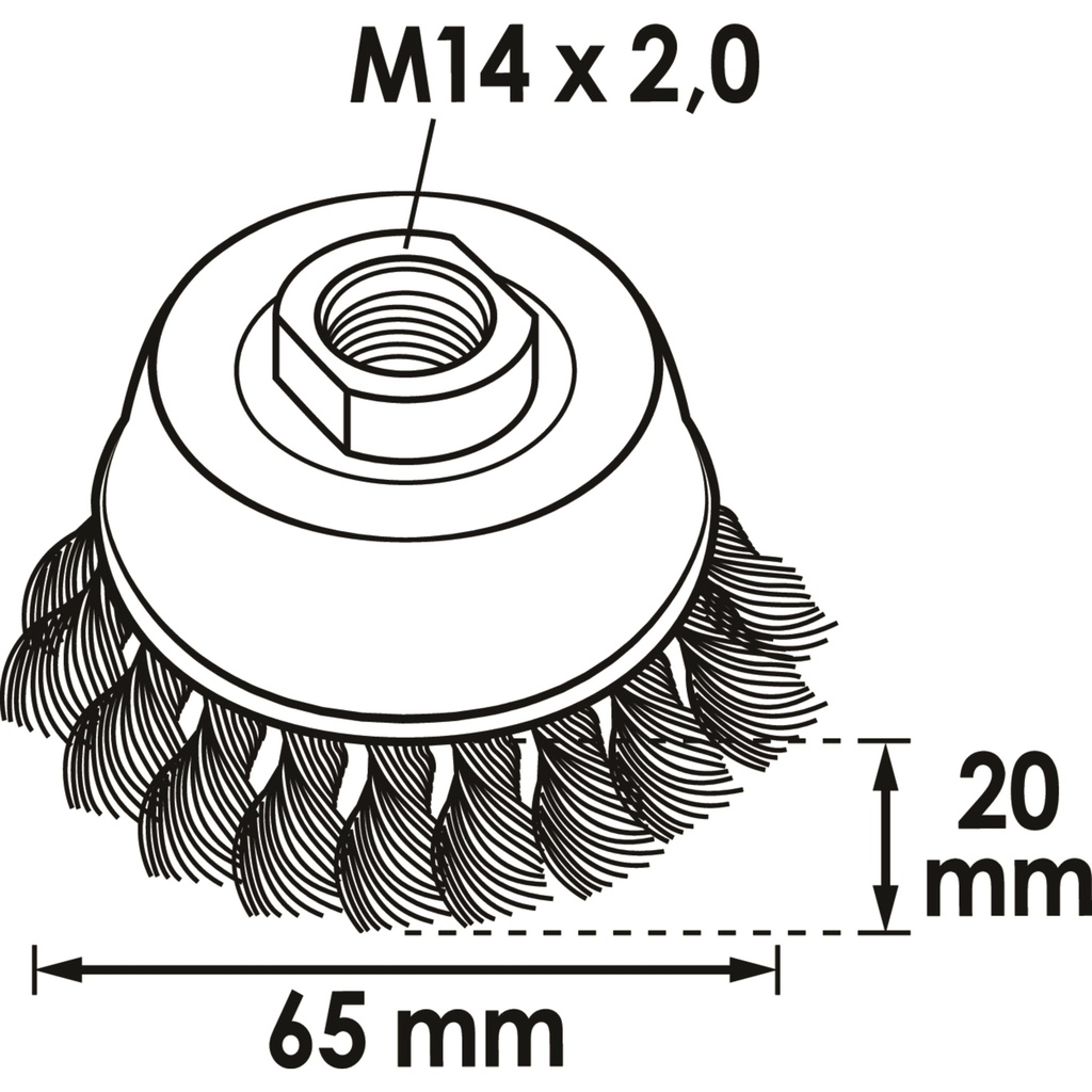 Cup brush V6801-65, VIGOR (2)