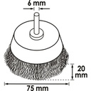 Cup brush ∙ coarse V6800-75, VIGOR (2)