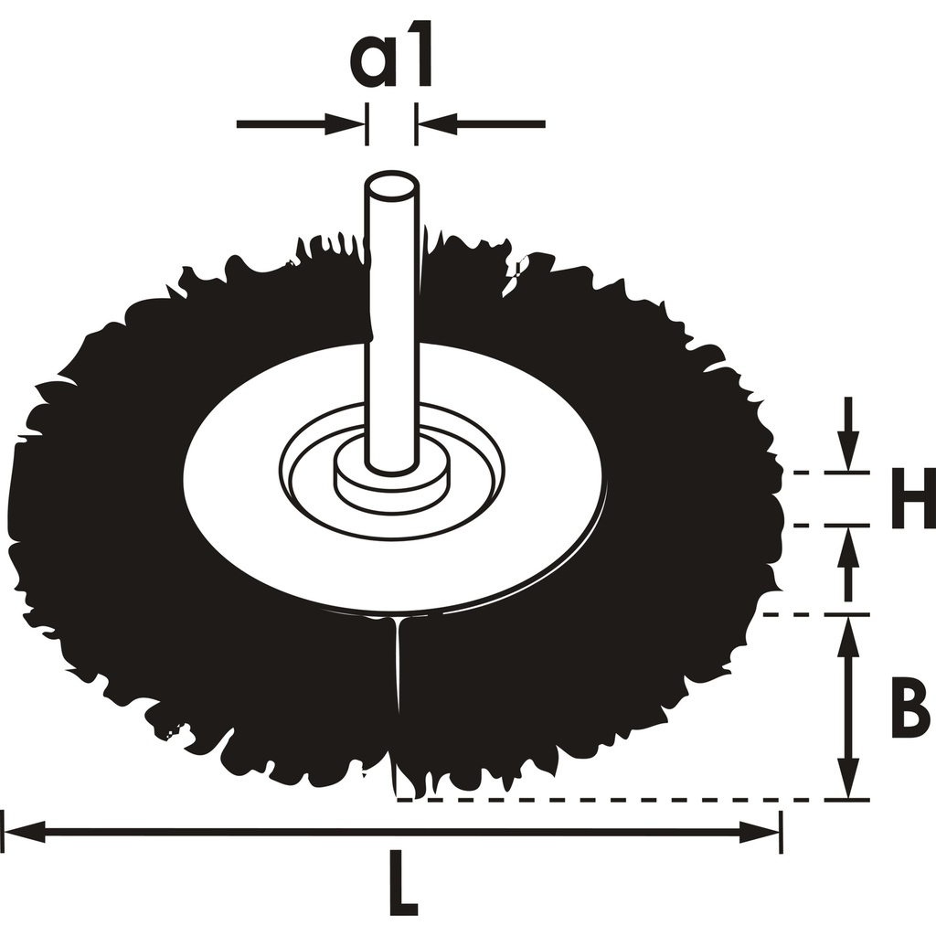 Wheel brush V6803-75, VIGOR (2)