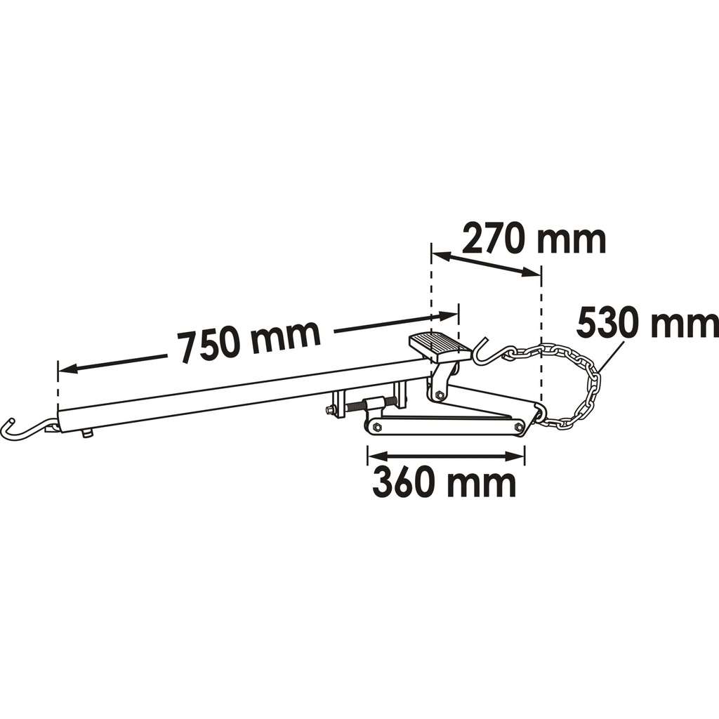 Universal axle lever V6956, VIGOR (2)