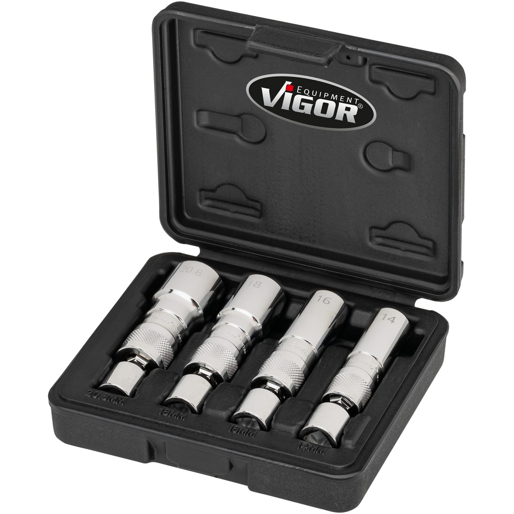 Spark plug socket set V7002/4, VIGOR (4)