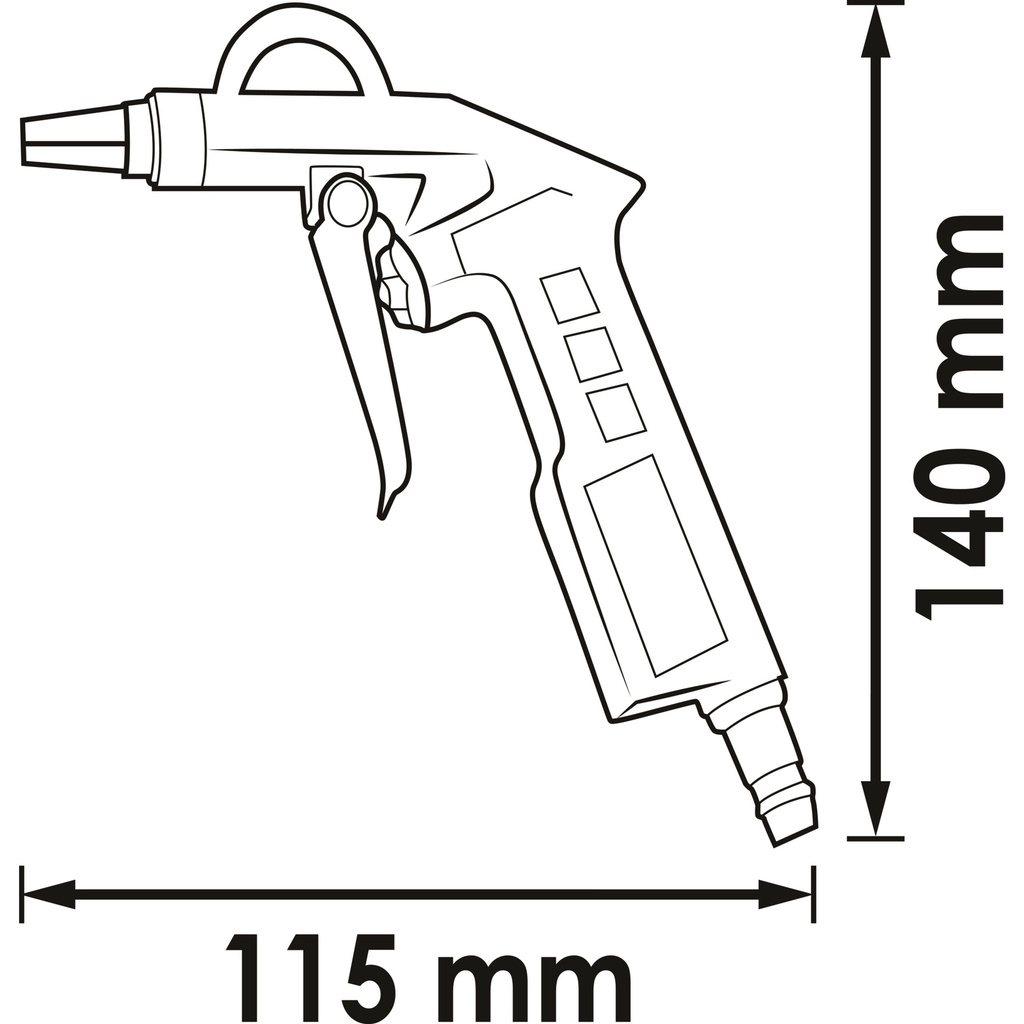 Air blow gun ∙ short V7135, VIGOR (2)
