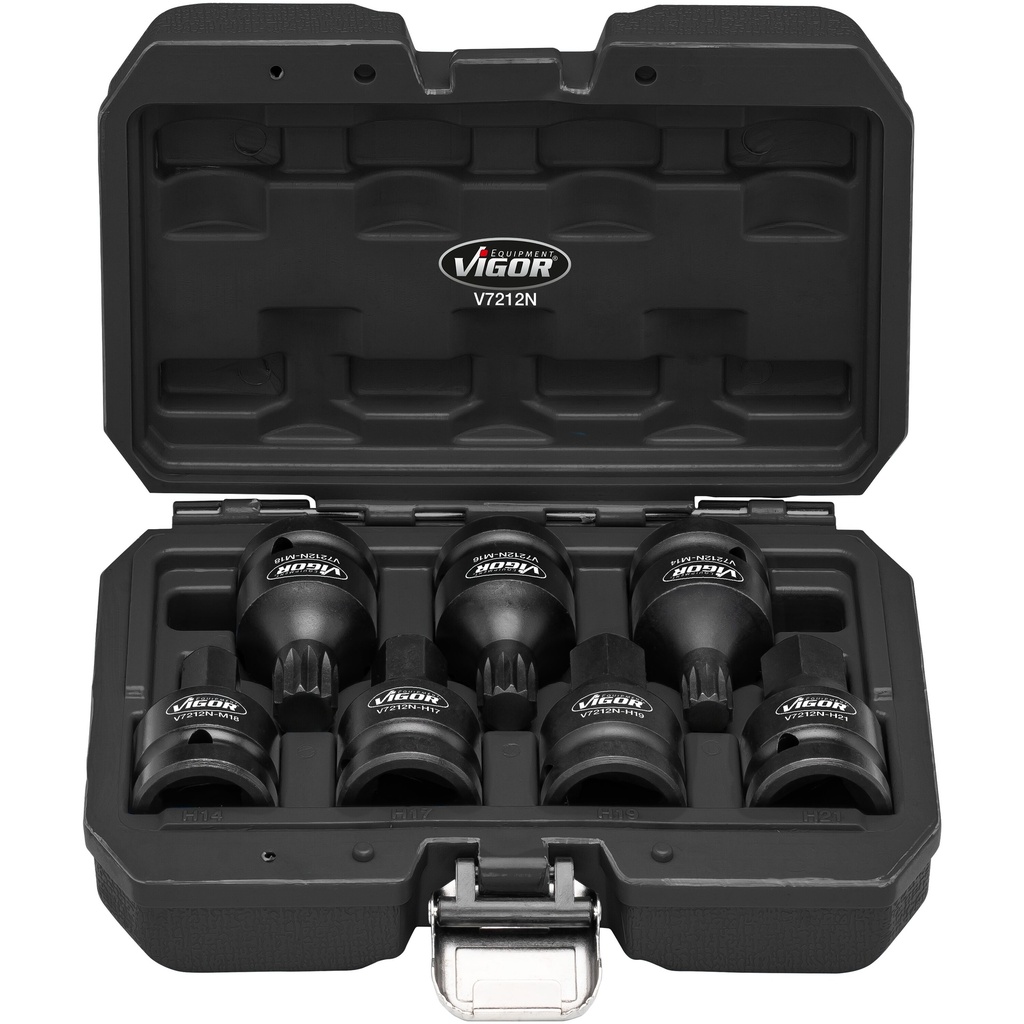 Impact socket set V7212N, VIGOR (4)