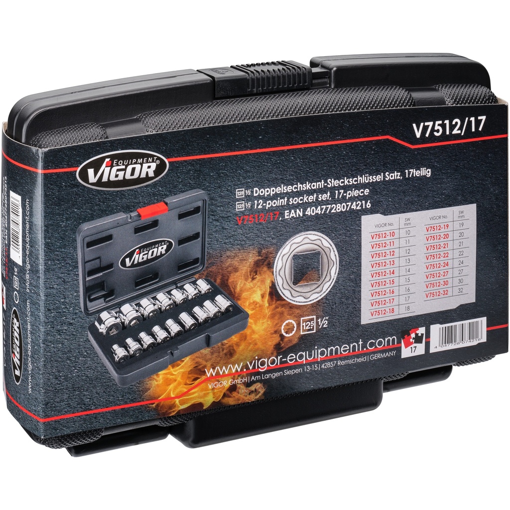 Socket set V7512/17, VIGOR (3)