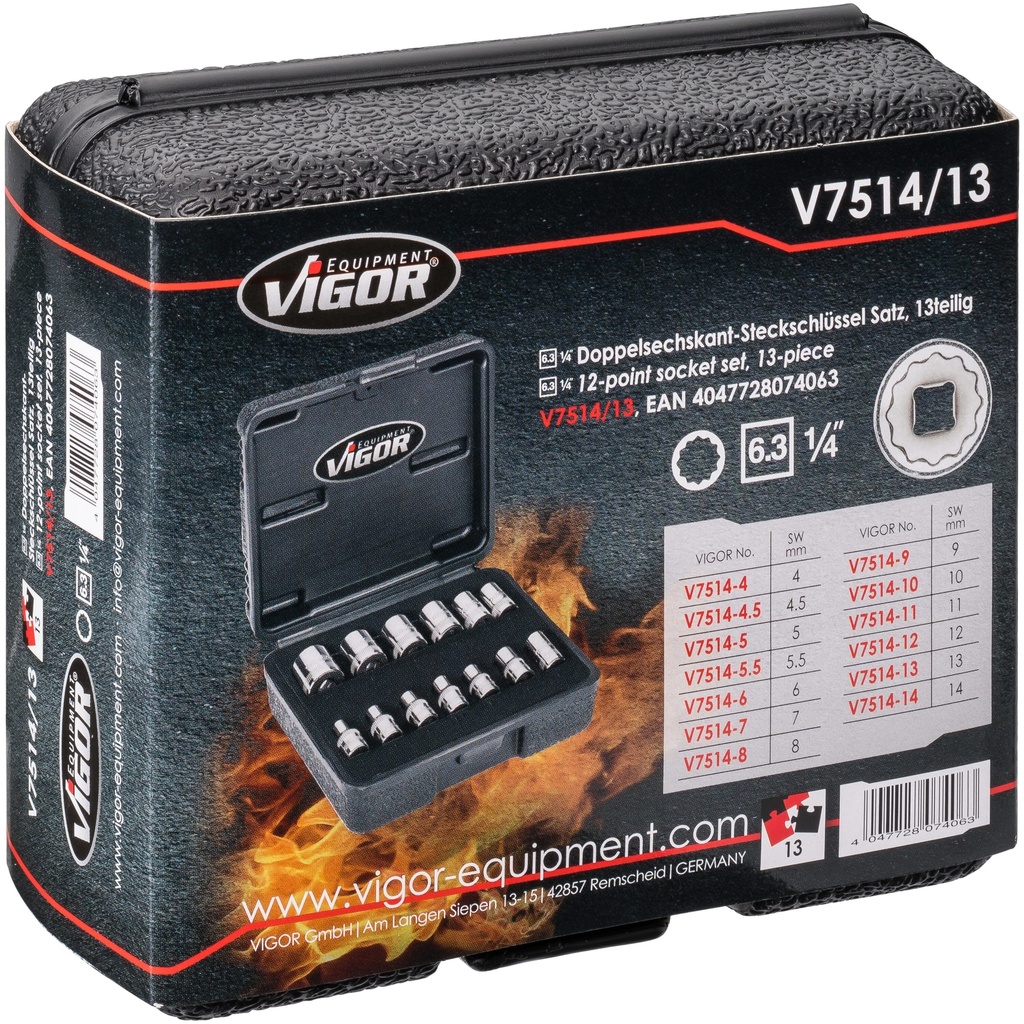 Socket set V7514/13, VIGOR (4)