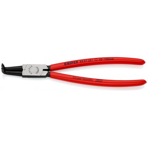 Replės vidiniams fiksavimo žiedams lenktos 90° 40-100mm (44 21 J31, KNIPEX)