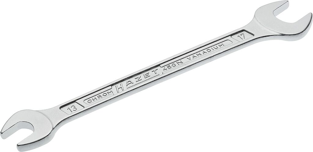 Double open-end wrench - Outside hexagon profile (450N-13X17, HAZET)