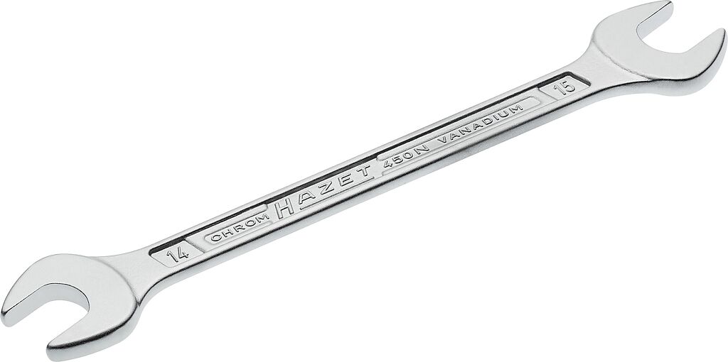 Double open-end wrench - Outside hexagon profile (450N-14X15, HAZET)