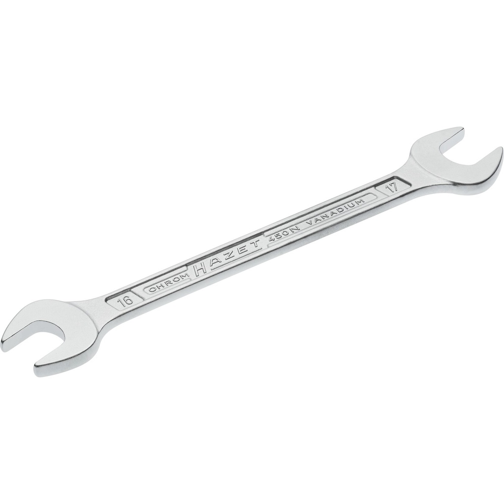 HAZET Double open-end wrench 450N-16X17 - Outside hexagon profile