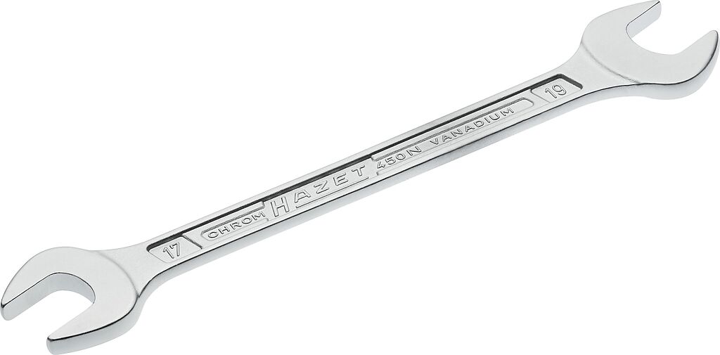 Raktas atvirais galais 17x19mm (450N-17X19, HAZET)