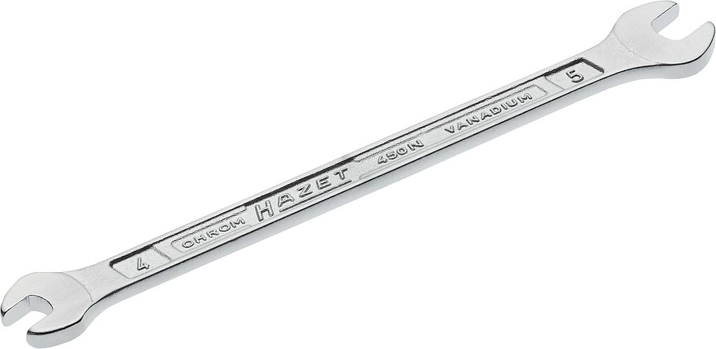 Raktas atvirais galais 4x5mm (450N-4X5, HAZET)