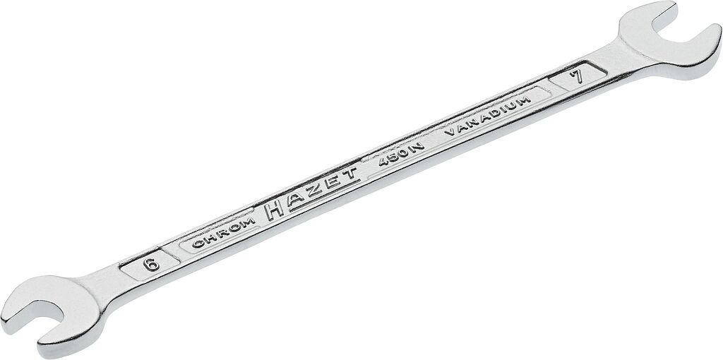 Double open-end wrench - Outside hexagon profile (450N-6X7, HAZET)