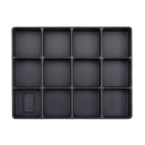 Plastikinis dėklas su skyriais [4720104] 