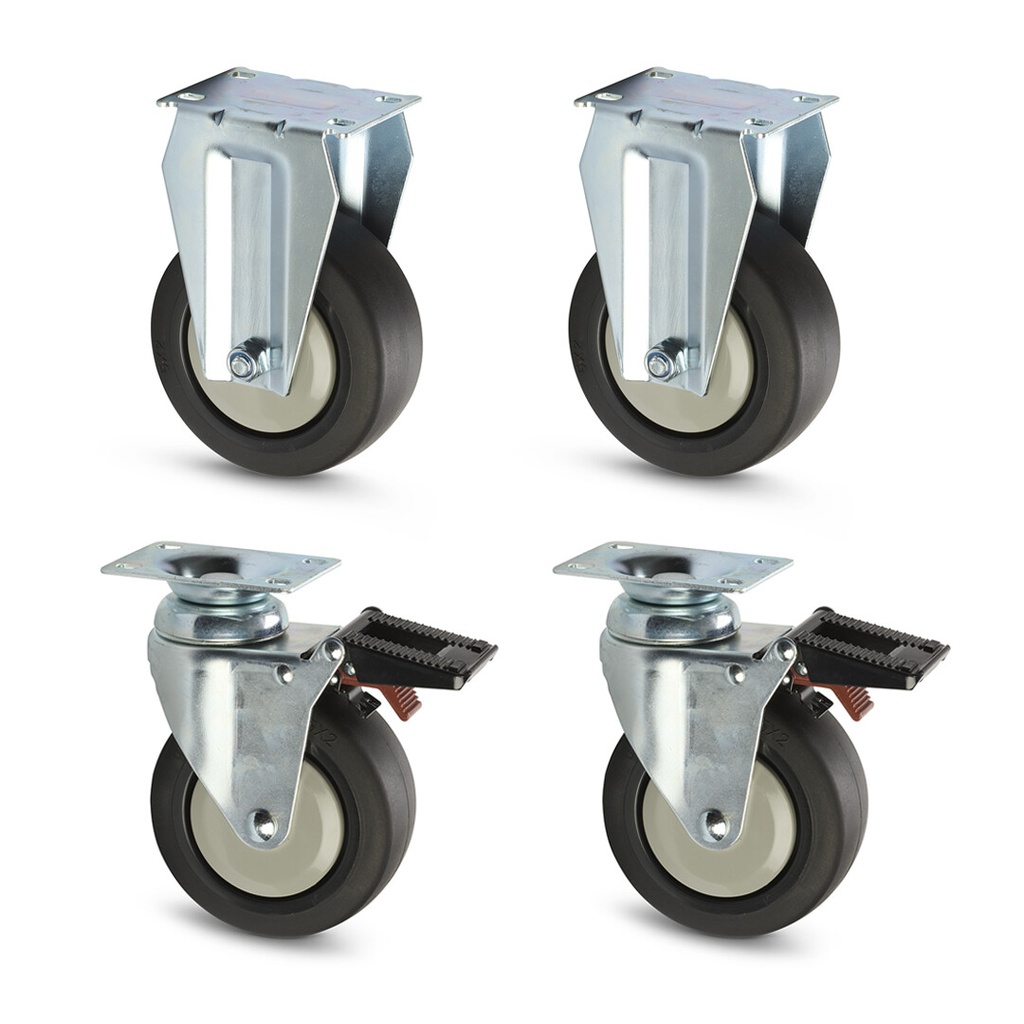 Caster set, 4 pcs (47209, SONIC)