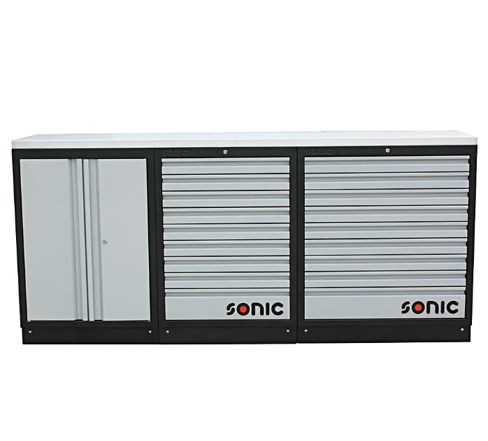 Darbastalis su metaliniu stalviršiu (4731807, SONIC)