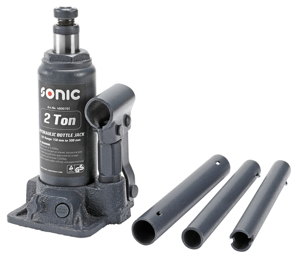 Sonic Bottle Jack 2000kg 158-308mm Steel