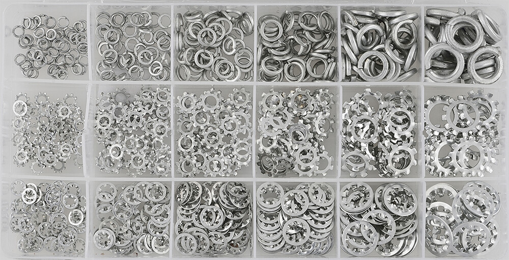 Washer assortment, 720 pcs (4822327, SONIC)