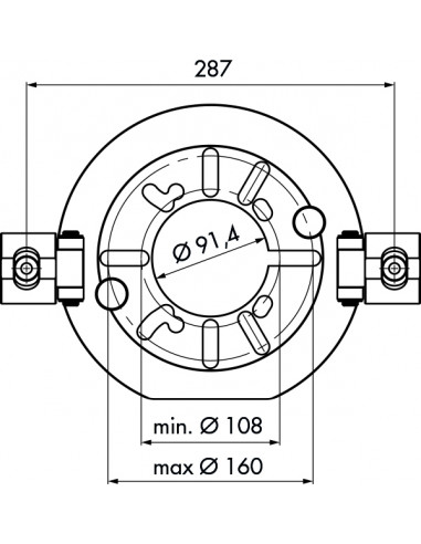 Upper universal bracket for spring compressor machines GO312, GO320PRO, GO325, GO330PRO (GO338, GOVONI)