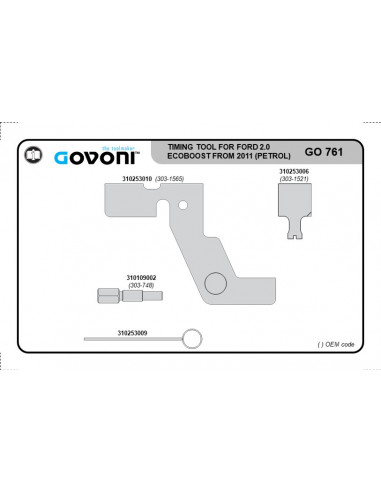 Timing tools ford 2.0 ecoboost (from 2011) (GO761, GOVONI)
