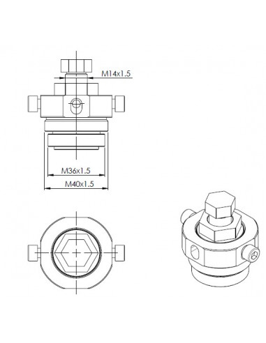 High-pressure fuel pump remover for HYUNDAI, KIA CRDi (GO811, GOVONI)