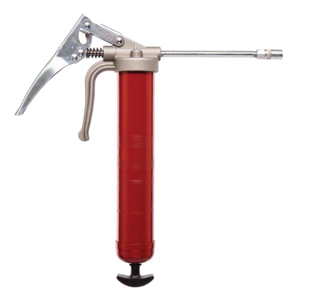 Lever Grease Gun pistol grip with rigid extension (555, EUROLUBE)
