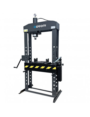 Hydraulic presses with double speed hand pump with mobile ram 30 t (GO1411, GOVONI)