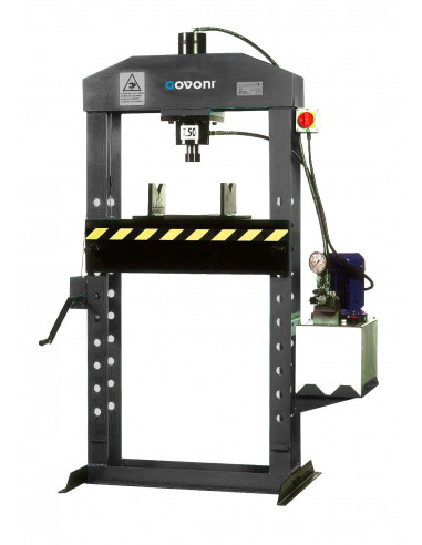 Electro-hydraulic press with rapid three-phase motor drive, 50 t (GO1430, GOVONI)