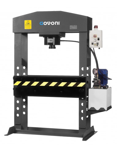 Electro-hydraulic press with rapid three-phase motor drive, 100 t (GO1431, GOVONI)