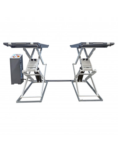 Extra-low-profile electro-hydraulic double scissor lift, 3.5 t (GO3020, GOVONI)