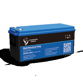 Gelinis saulės energijos akumuliatorius 12 V 200 Ah, gilaus iškrovimo (JDG-12-200, ULTIMATRON)