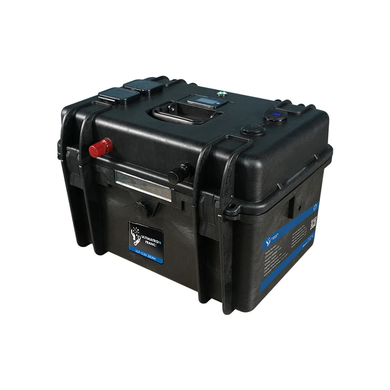 Nešiojamas hermetiškas ličio akumuliatorius LiFePO4 12,8 V 280 Ah su Bluetooth ir ekranu (ULP-12-280, ULTIMATRON)