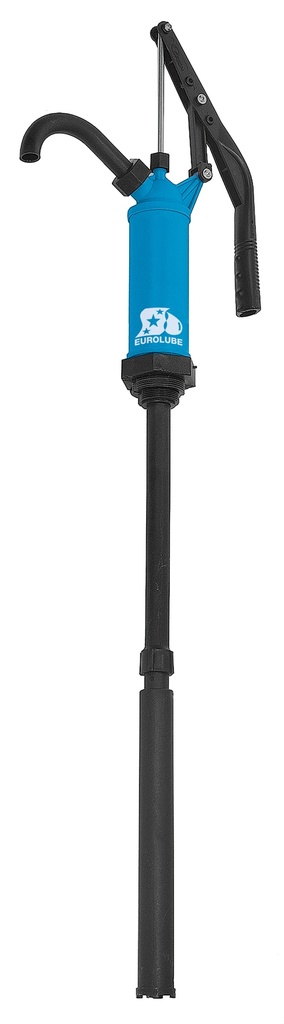 Pump hand-operated barrel polypropylene with steel piston rod. 0,3 - 0,45 l/stroke (10726, EUROLUBE)