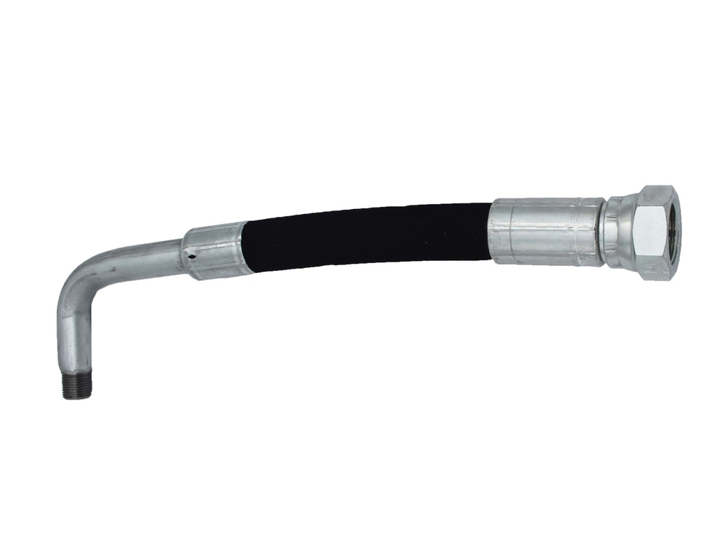 Outlet hose 90° made of braided nitrile rubber (1168597, EUROLUBE)