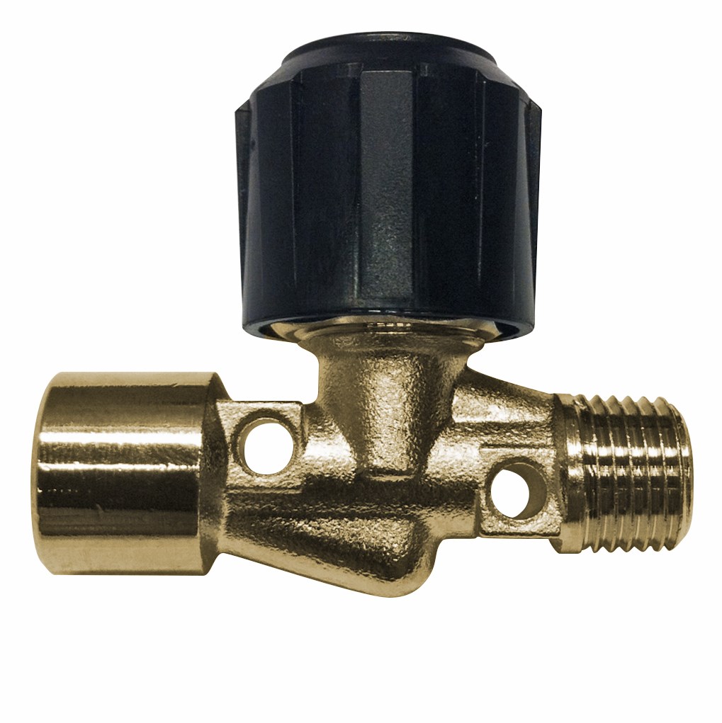 Needle valve Compressed air 1/2" (F)-(M) BSP Brass (1888047, EUROLUBE)