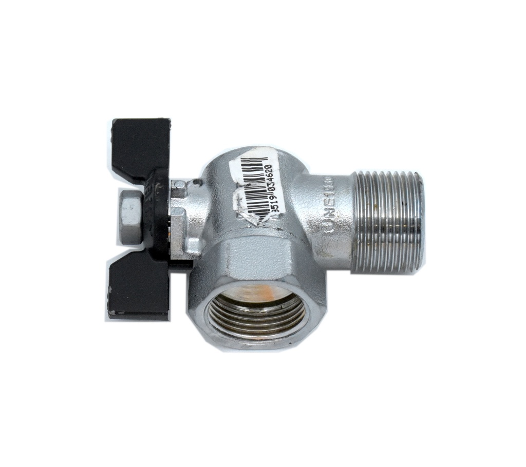 Ball Valve, Elbow Type, G3/4 in. (3017512, EUROLUBE)