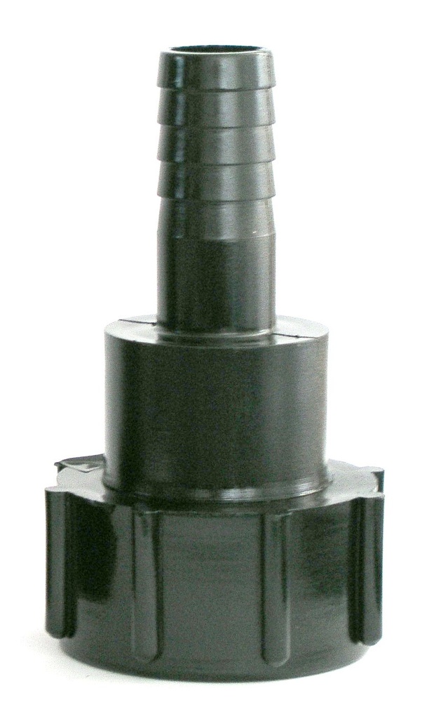 DIN 61 adapter for most IBC containers with 25 mm (1 in.) hose tail (3218023, EUROLUBE)