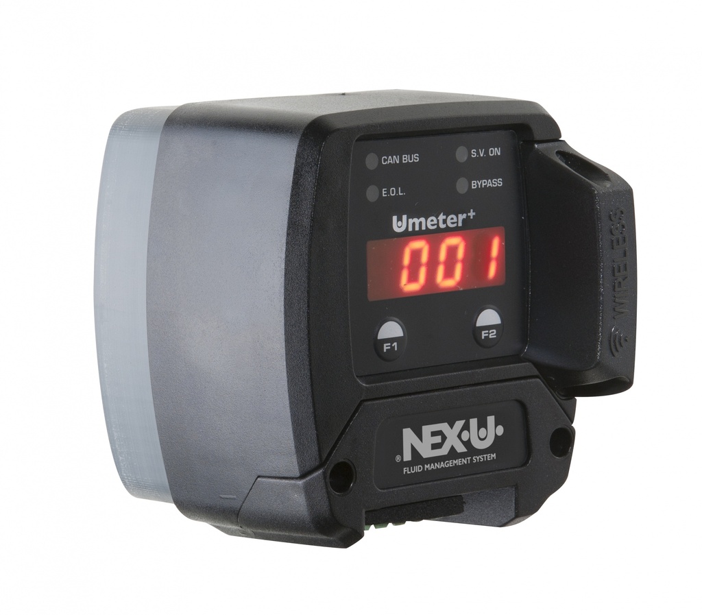 NEX·U·® U·meter+ Flow meter PVC, 1/2" with Bluetooth® (53863, EUROLUBE)