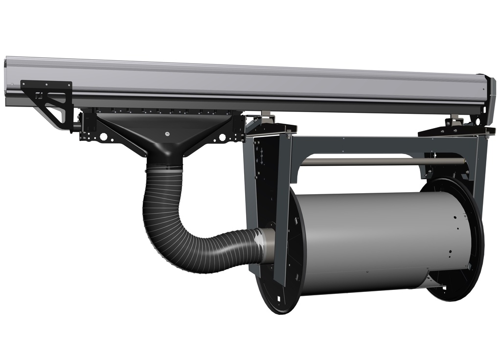 Mounting kit with exhaust trolley for exhaust reel (64595, EUROLUBE)