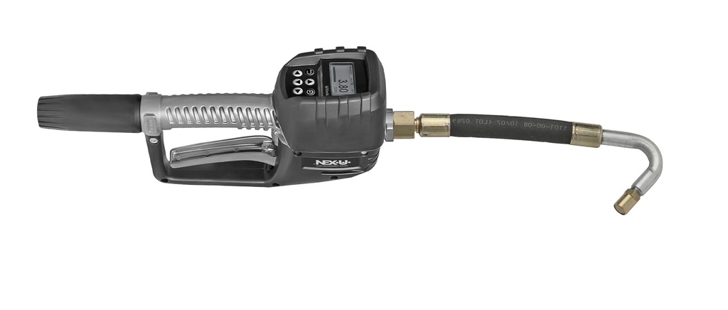 NEX·U·® U·link Wireless digital hand meter with 135° hose and automatic non-drip 1/2" (F) BSP Oil/Glycol (10591, EUROLUBE)
