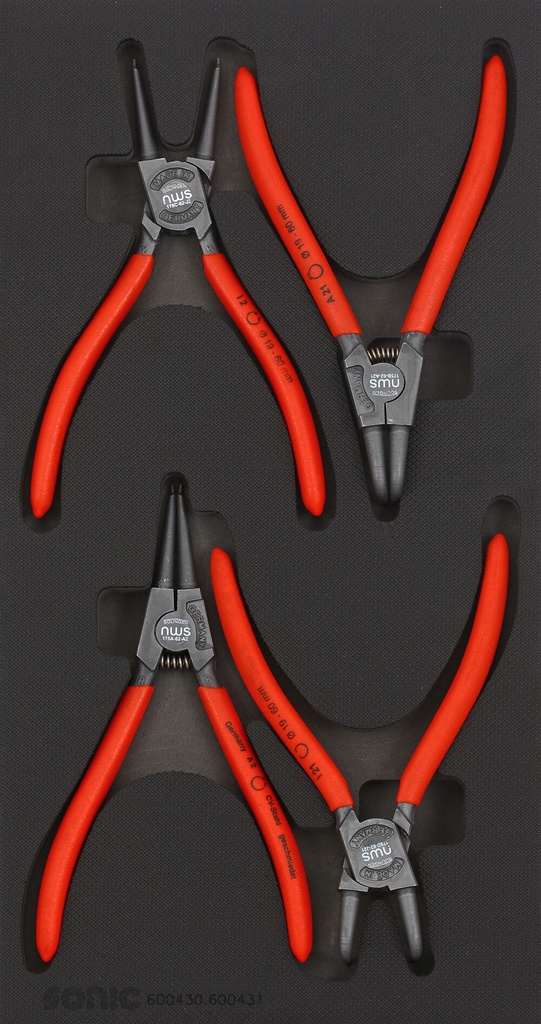 Snap Ring Pliers Set 4 pcs, SFS 1/3 Module (600430, SONIC)