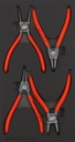 Snap Ring Pliers Tool Set for Trolley – 4 pcs (Model, Sonic) (600430, SONIC)