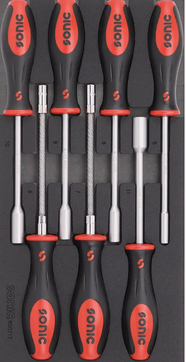 Įrankių komplektas į vežimėlius (7vnt) 600717 Sonic