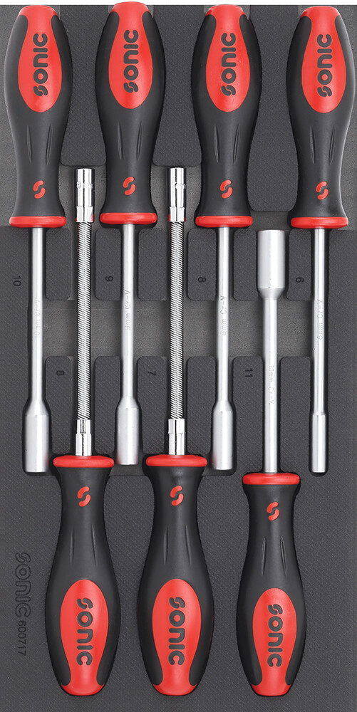 Tool set for tool trolleys (7 pcs) (600717, SONIC)