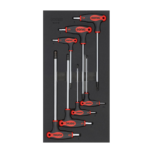 Įrankių komplektas į vežimėlius (7vnt) Sonic Equipment BV 600718