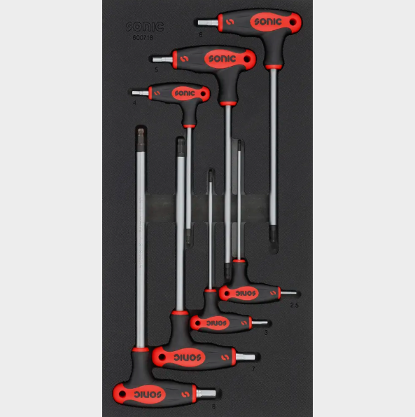 Įrankių komplektas į vežimėlius (7vnt) Sonic Equipment BV 600719
