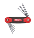 TORX sulankstomų su užapvalintu galu komplektas 7 vnt (600813, SONIC)